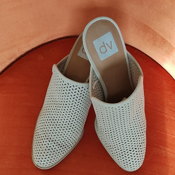 DV by Dolce Vita Cream Perforated Mules - Picture 2 of 5